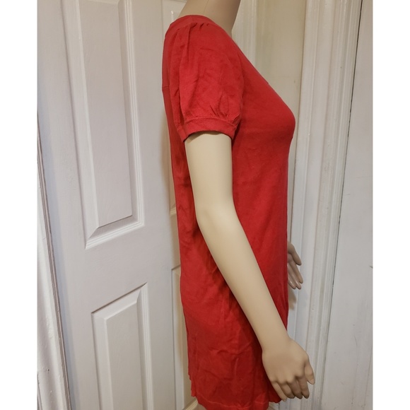 NWT| Pink Rose {RED SCOOP NECK TUNIC DRESS} - Picture 7 of 9